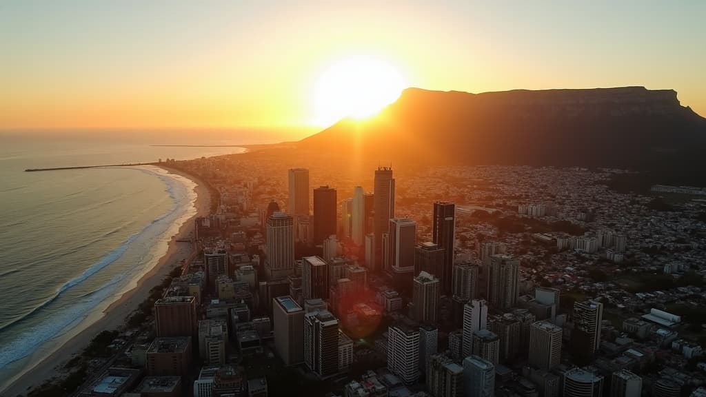 Cape Town at golden hour